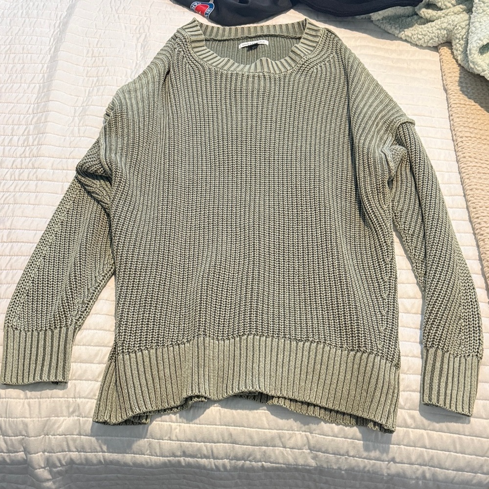 Women's Oversized Green Sweater